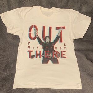 White Graphic Tee with Bold Design